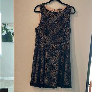 City Triangles Black Lace Mini Dress